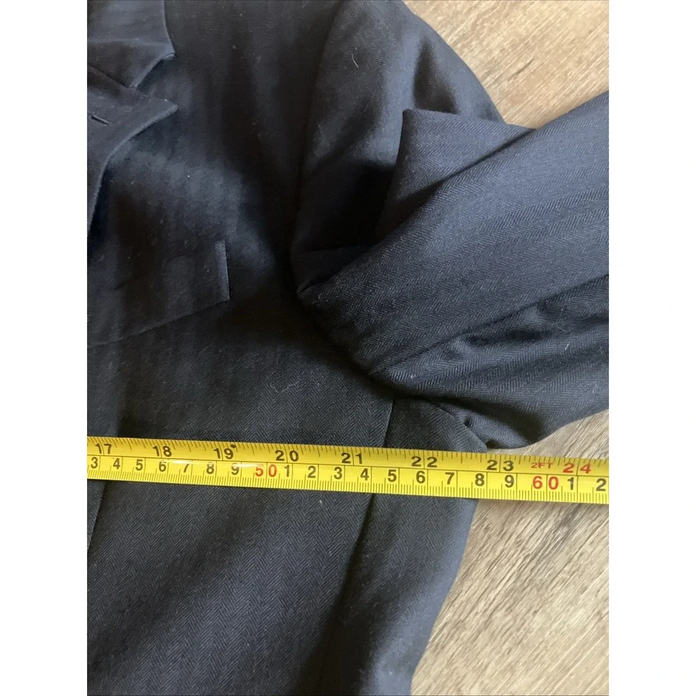 Brooks Brothers‎ Men's Saxxon Wool Blue Black Sport Blazer Jacket 42S/ W37